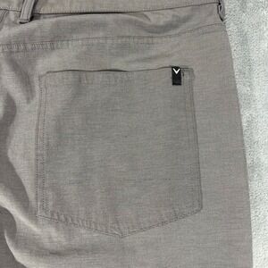 Callaway Mens Golf Pants 38x30 Grey Stretch Performance Five Pocket Trousers